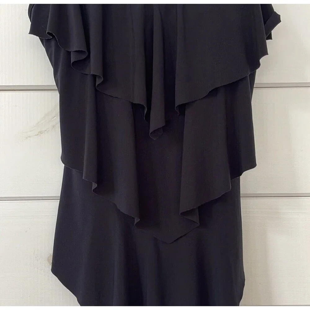 Magicsuit  Rita Wireless Ruffle Tankini Black 6006044 Size 10